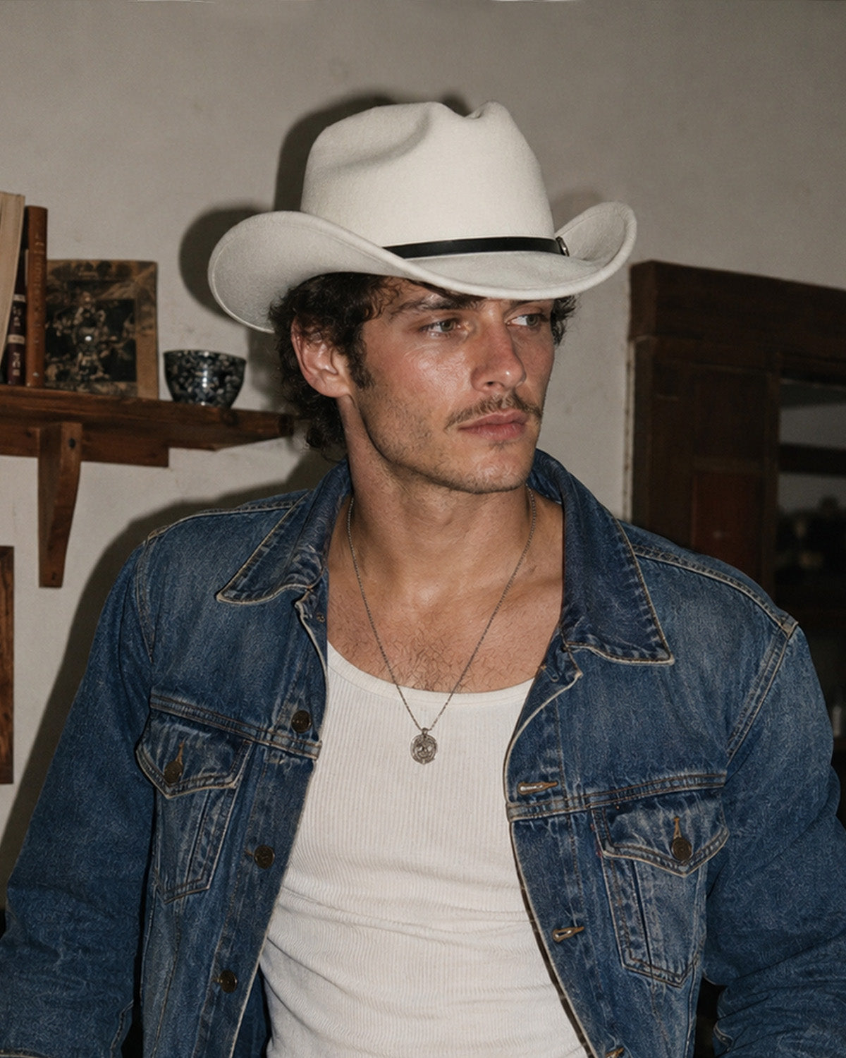 Western Felt Cowboy Hat for Big Heads
