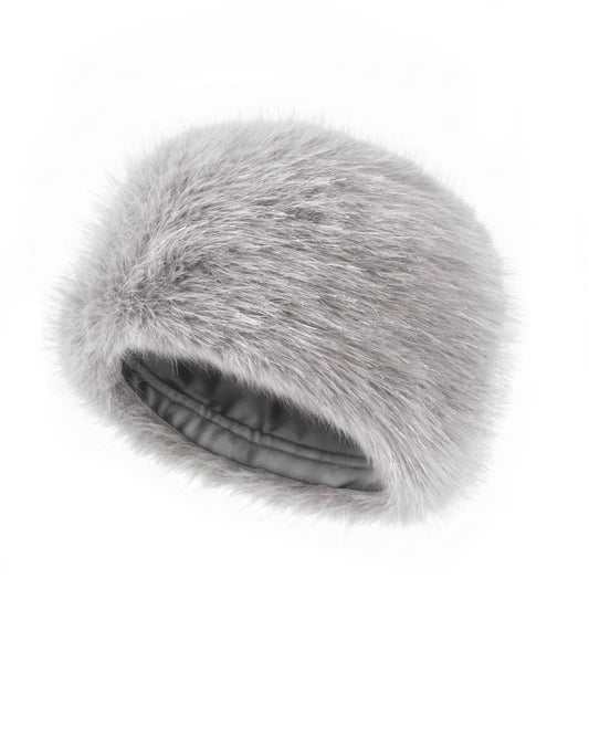 Faux Fur Cossack Hat for Women, Oversized Russian Winter Hat