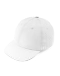 White 6-panel quick-dry baseball cap for big heads front view