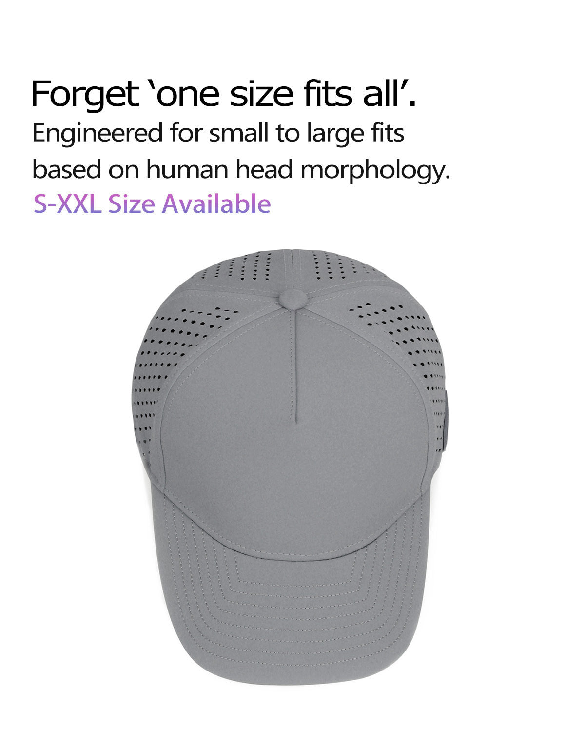 5-Panel Laser Cut Cap for Big Heads