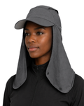 Quick-Dry Sun Hat with Neck Flap for Big Heads