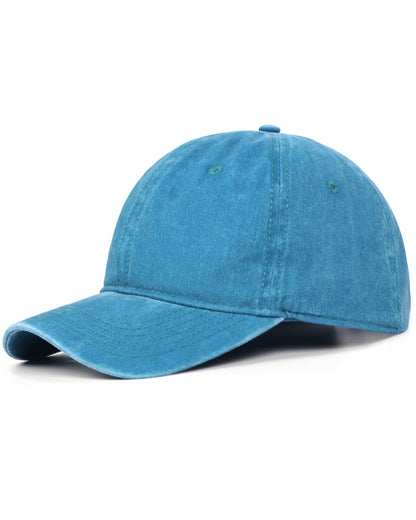 XXL Oversized Washed Denim Baseball Cap