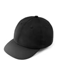 Black 6-panel quick-dry baseball cap for big heads front view