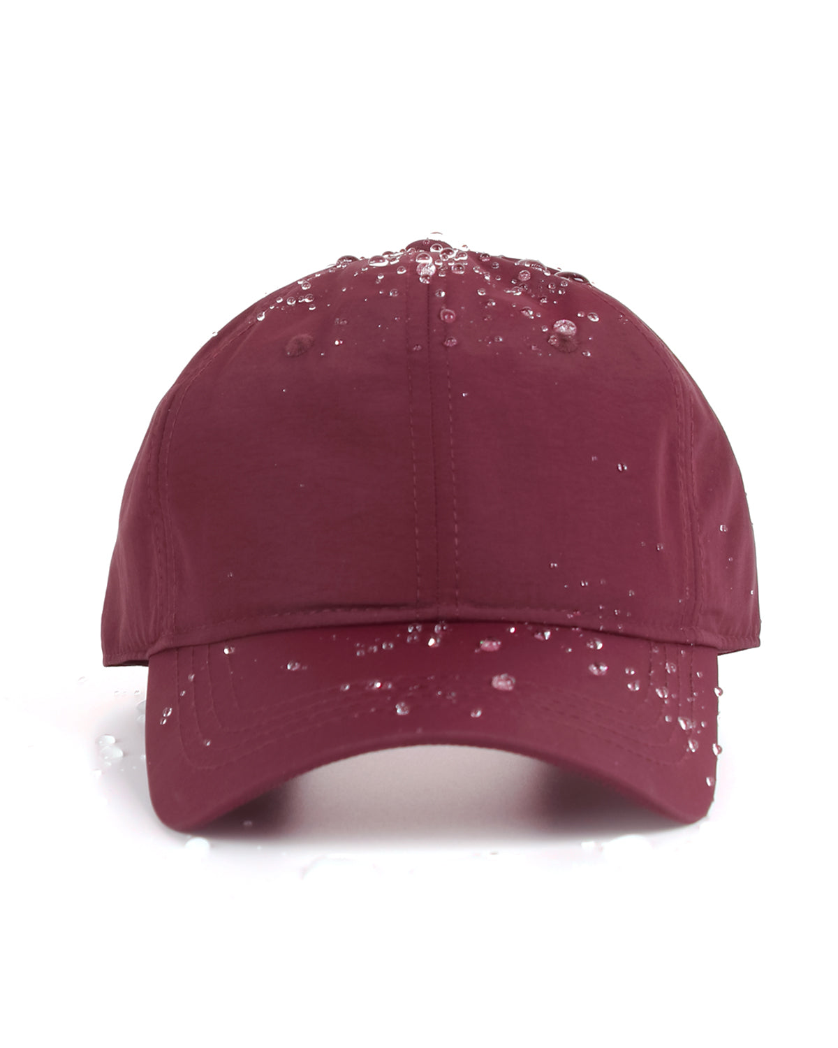 Wine red quick-dry baseball cap for big heads XXL - front view - Zylioo