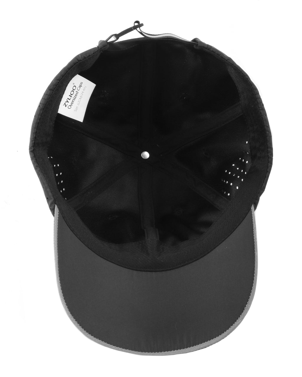 Quick-dry baseball cap interior lining and moisture-wicking detail