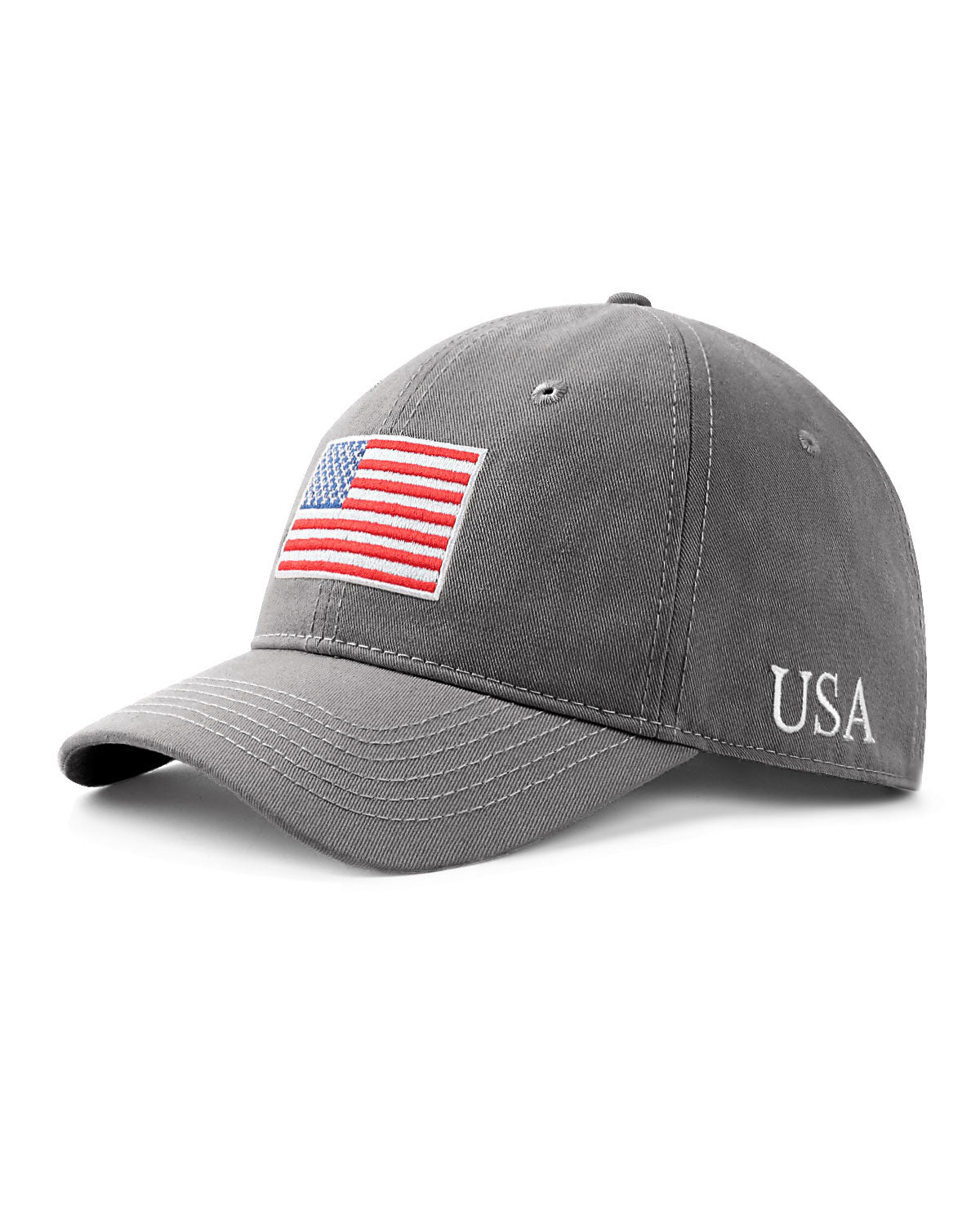 USA Flag Cotton Baseball Cap for Big Heads