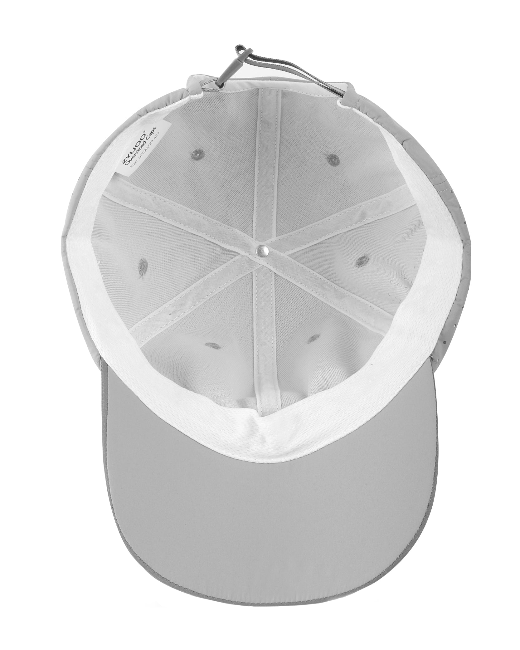 Quick-dry baseball cap interior lining and moisture-wicking detail