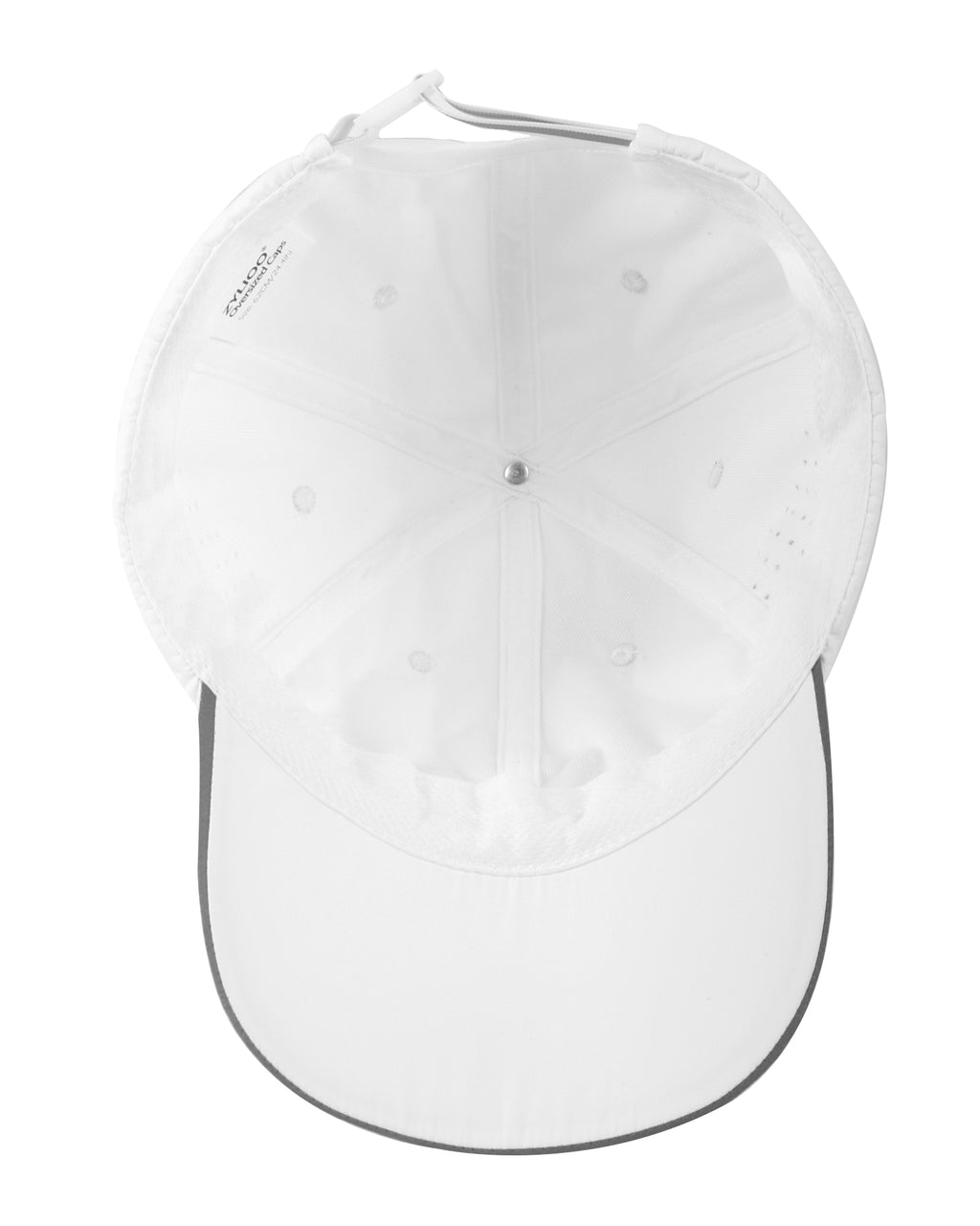 Quick-dry baseball cap interior lining and moisture-wicking detail