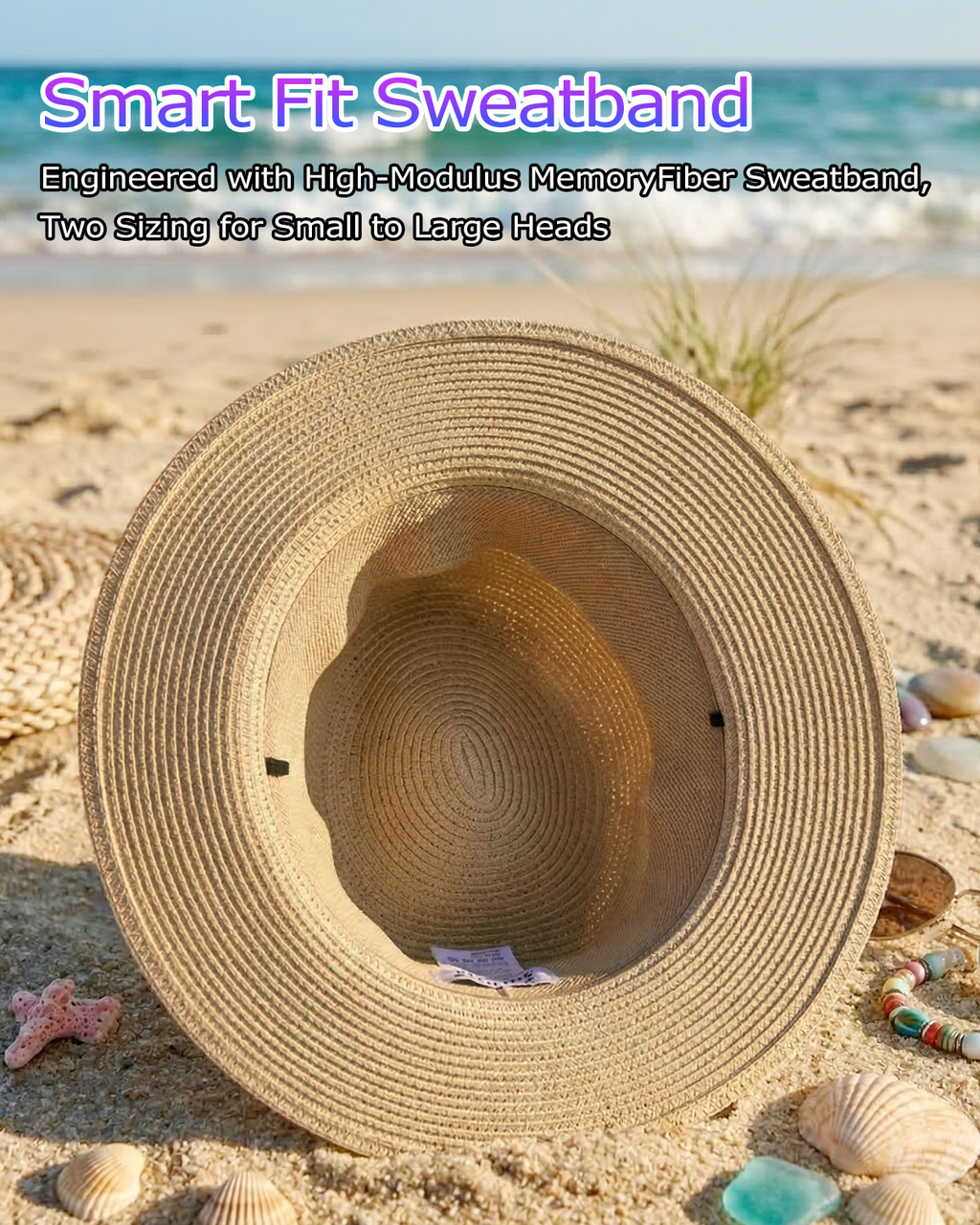 2XL Straw Panama Hat for Big Heads