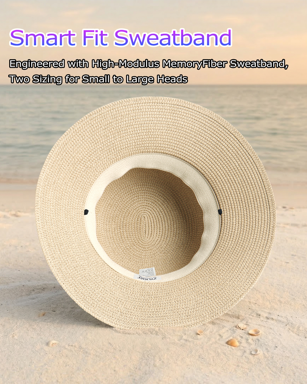 2XL Women’s Straw Sun Hat for Big Heads