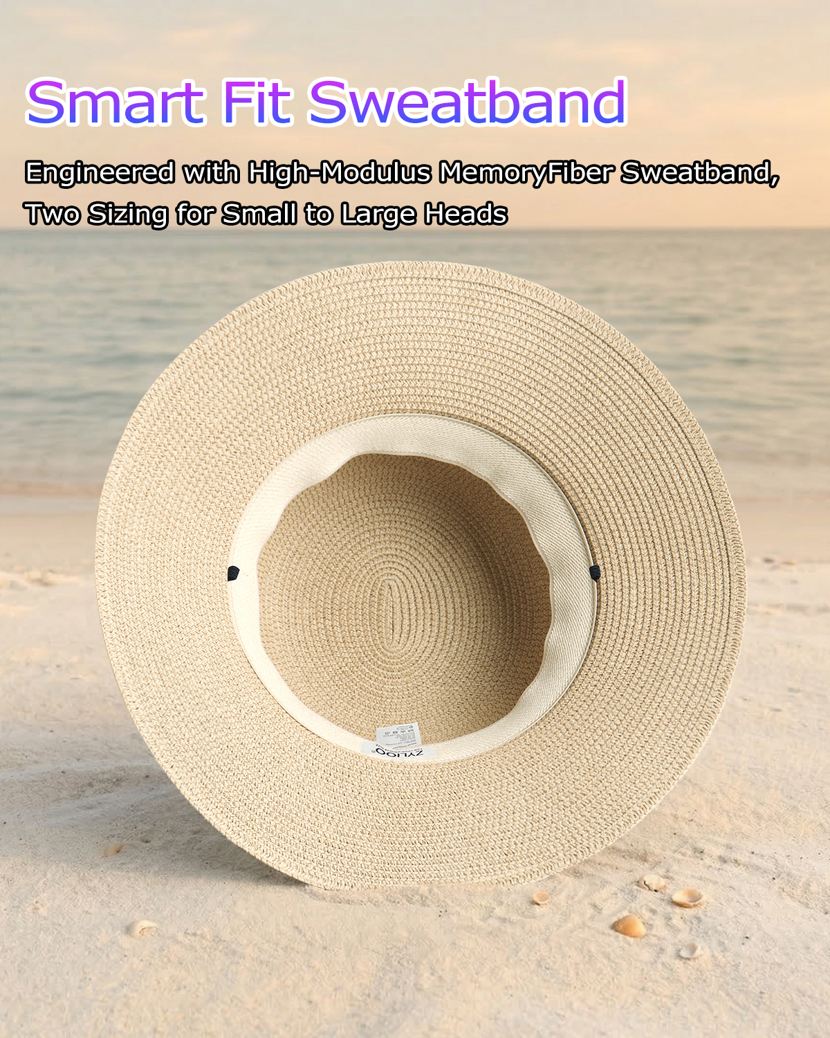 2XL Women’s Straw Sun Hat for Big Heads