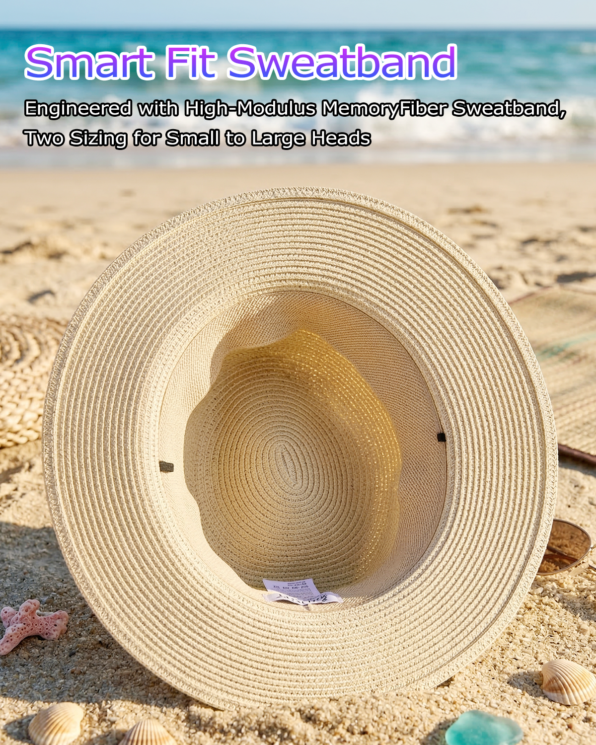 2XL Straw Panama Hat for Big Heads