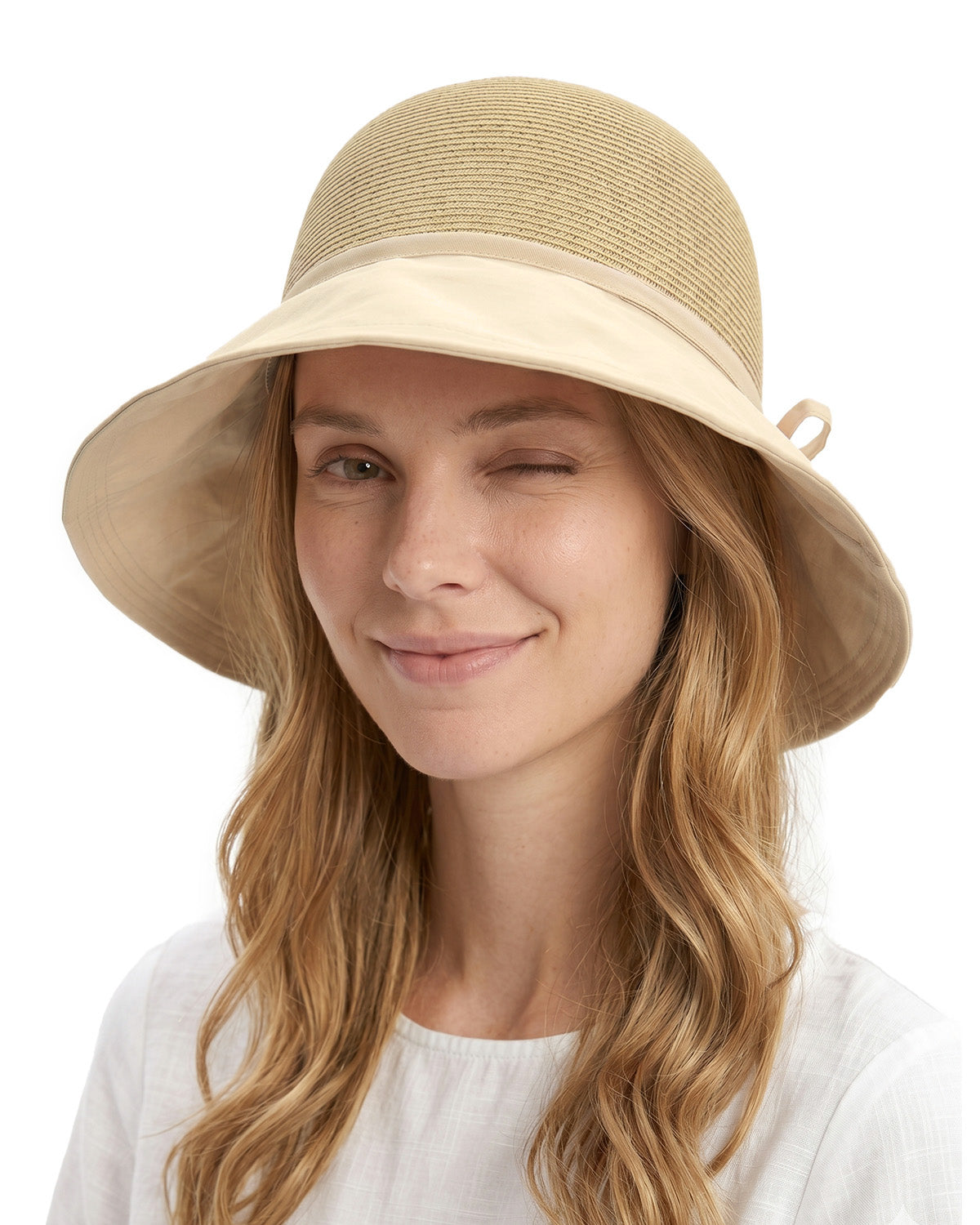 XL Wide Brim Straw Sun Hat for Big Heads