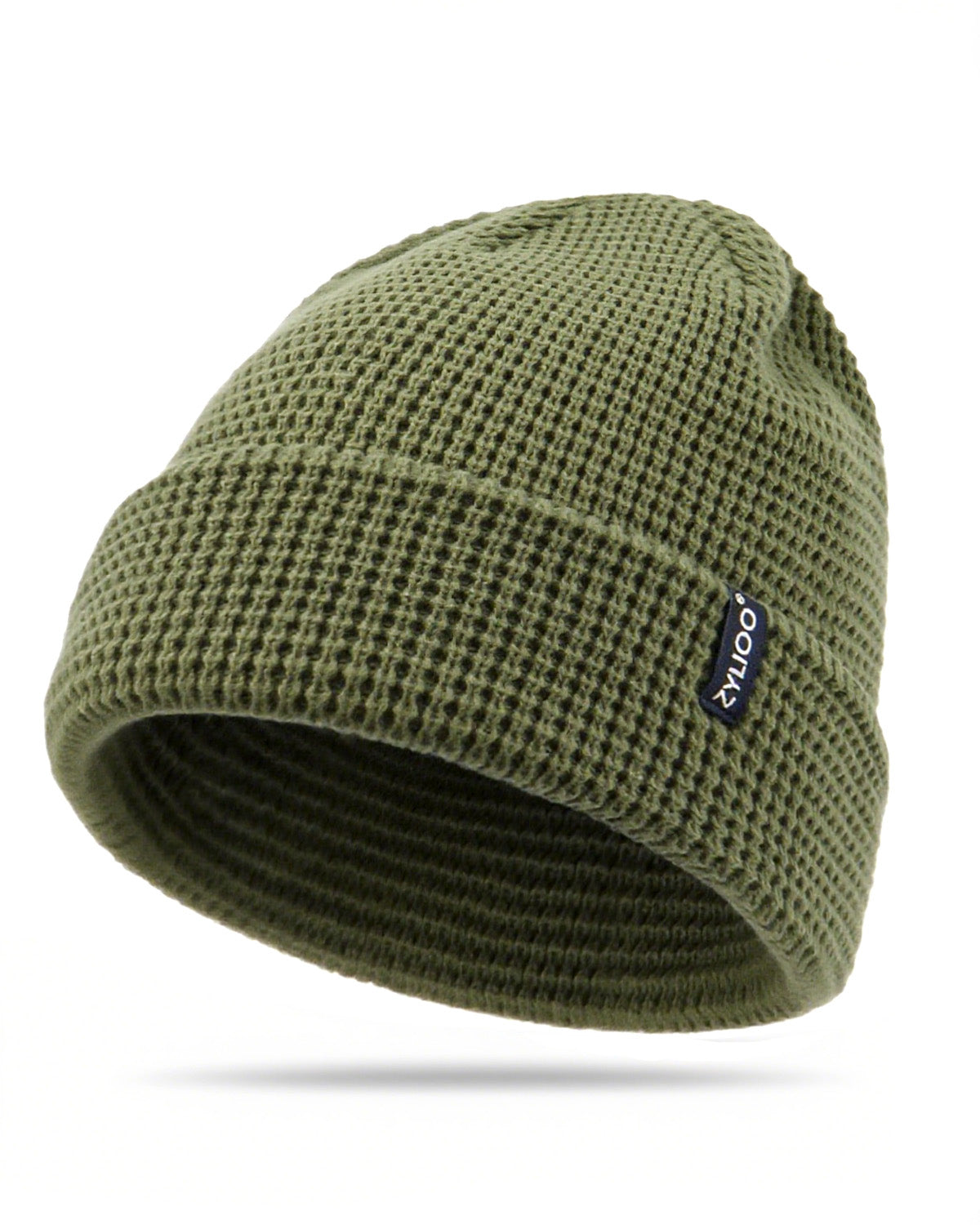 Waffle Knit Beanie for Big Heads
