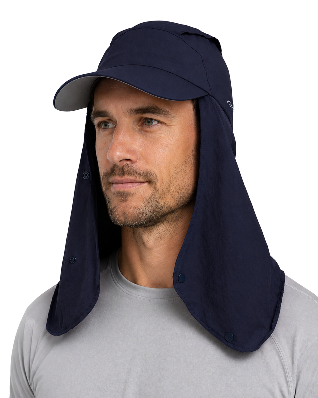 Quick-Dry Sun Hat with Neck Flap for Big Heads