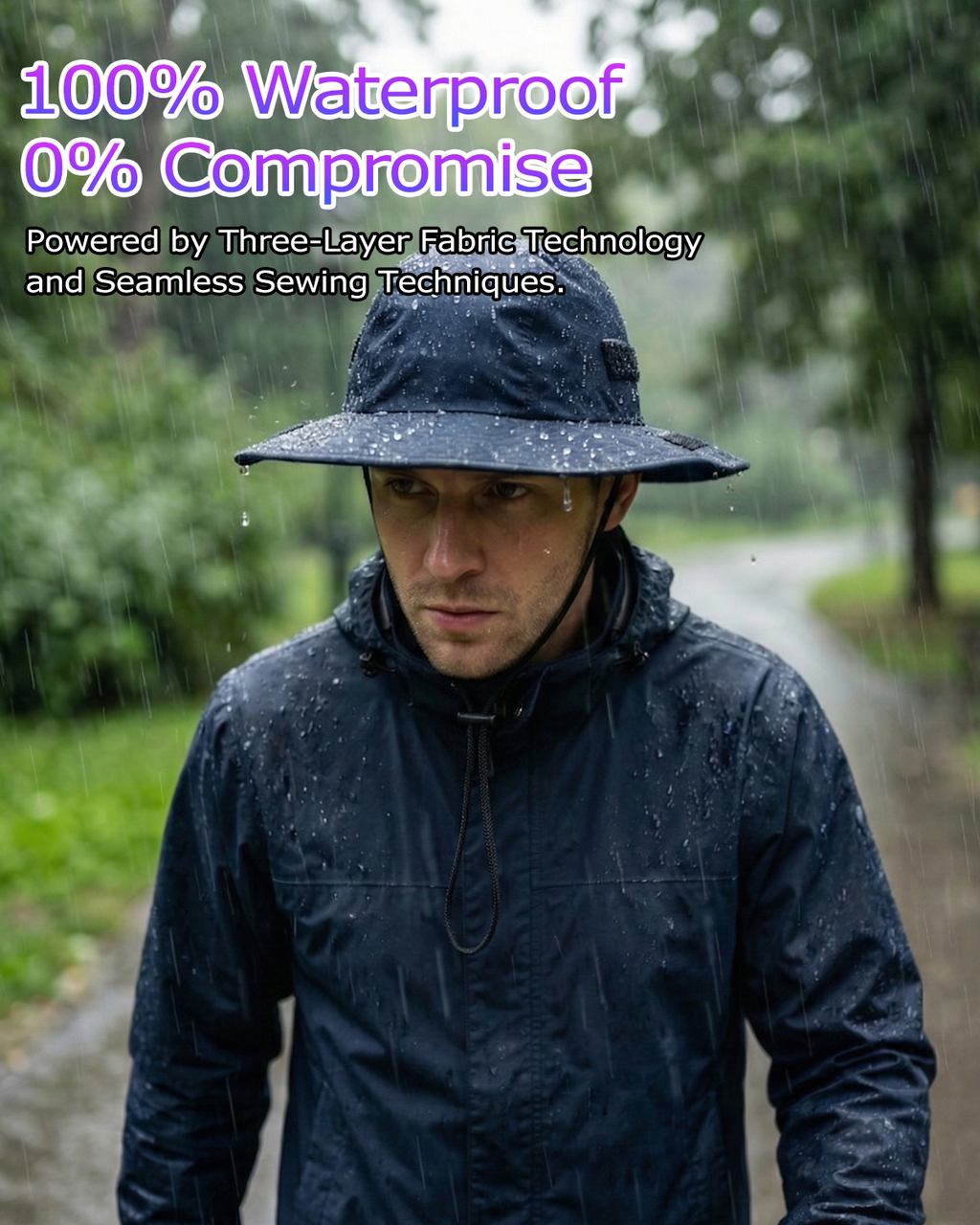 Water-Resistant Boonie Hat for Big Heads