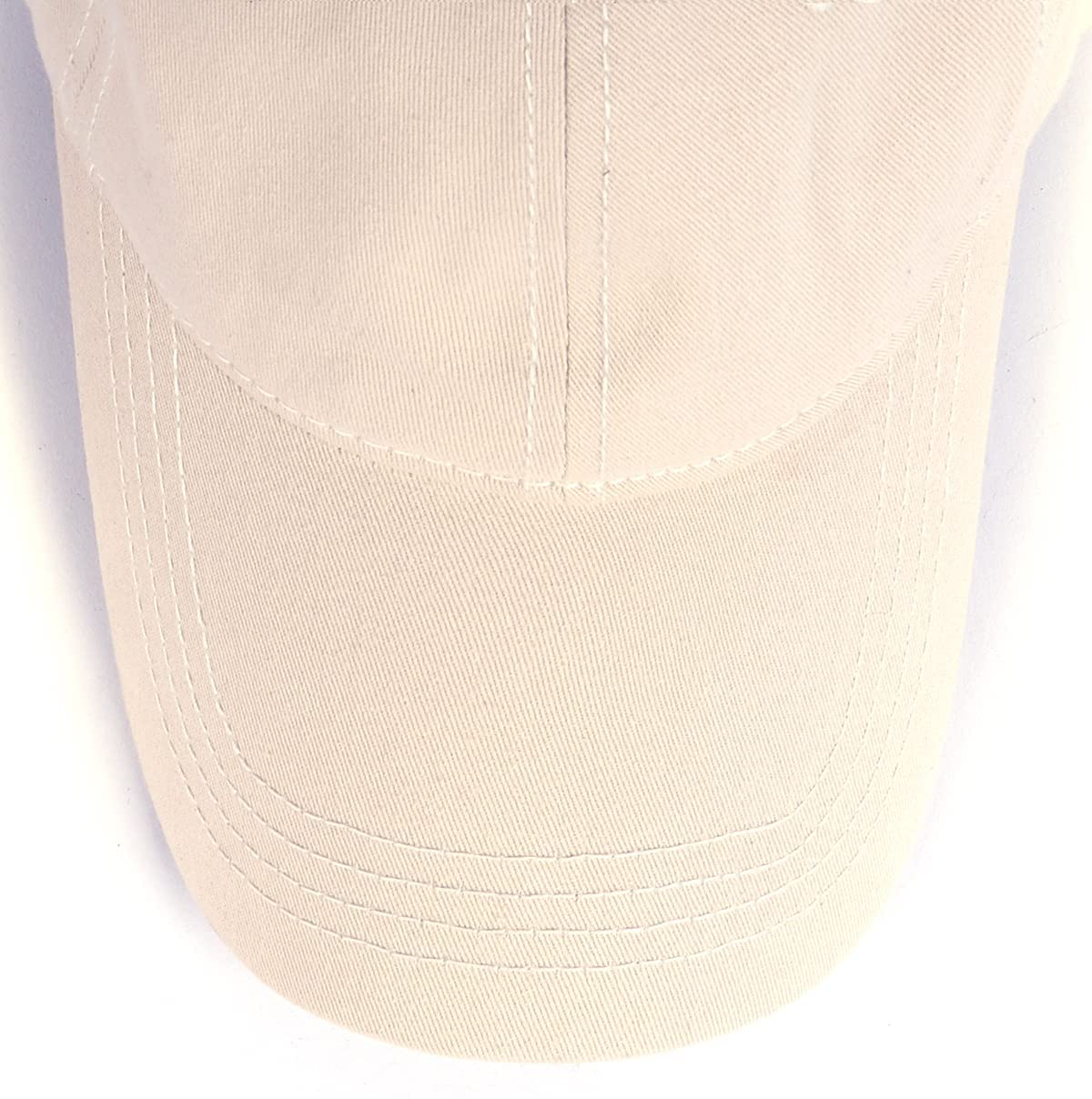 Long Brim Cotton Baseball Cap for Big Heads