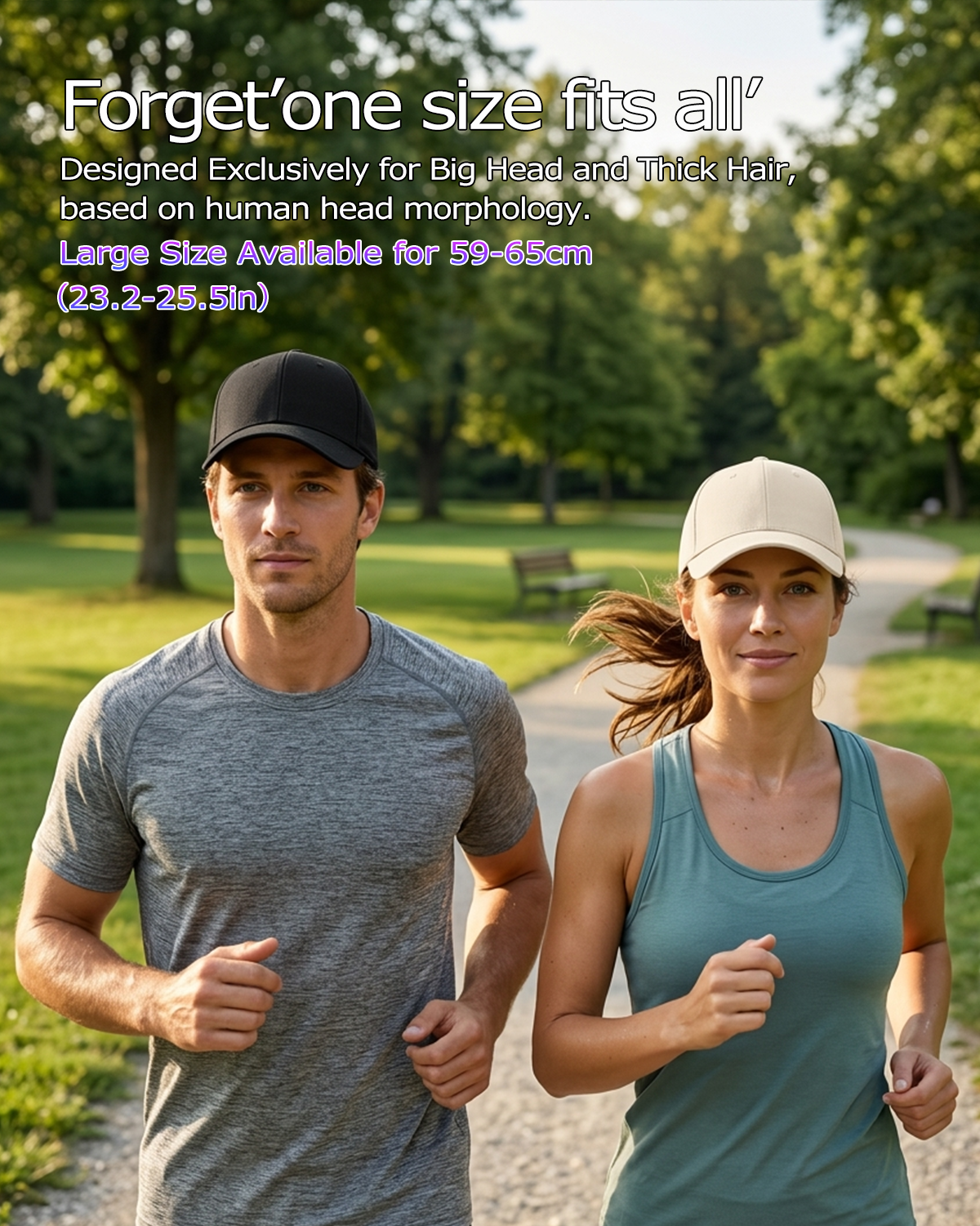 Breathable Linen Baseball Cap for Big Heads