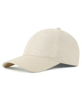 Beige breathable hemp baseball cap for big heads front view