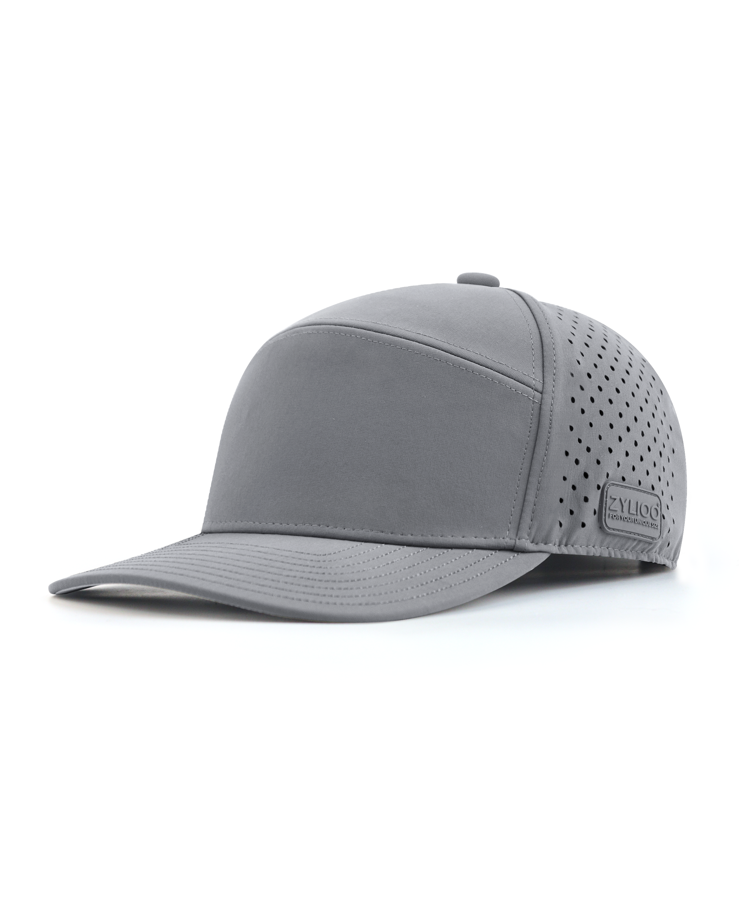 Gorra de 6 paneles con perforaciones láser para cabezas grandes