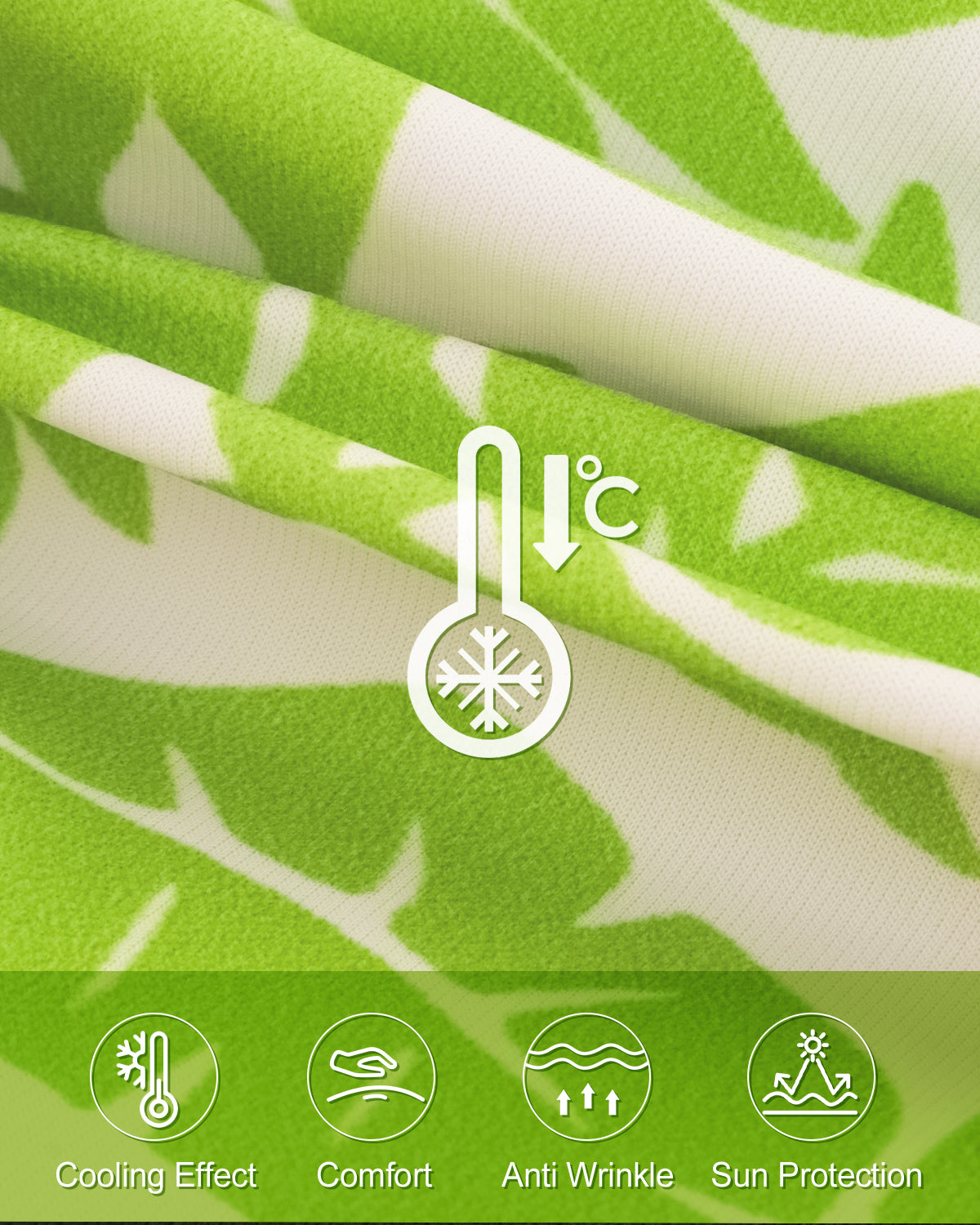 Reversible floral bucket hat stitching and fabric detail in green