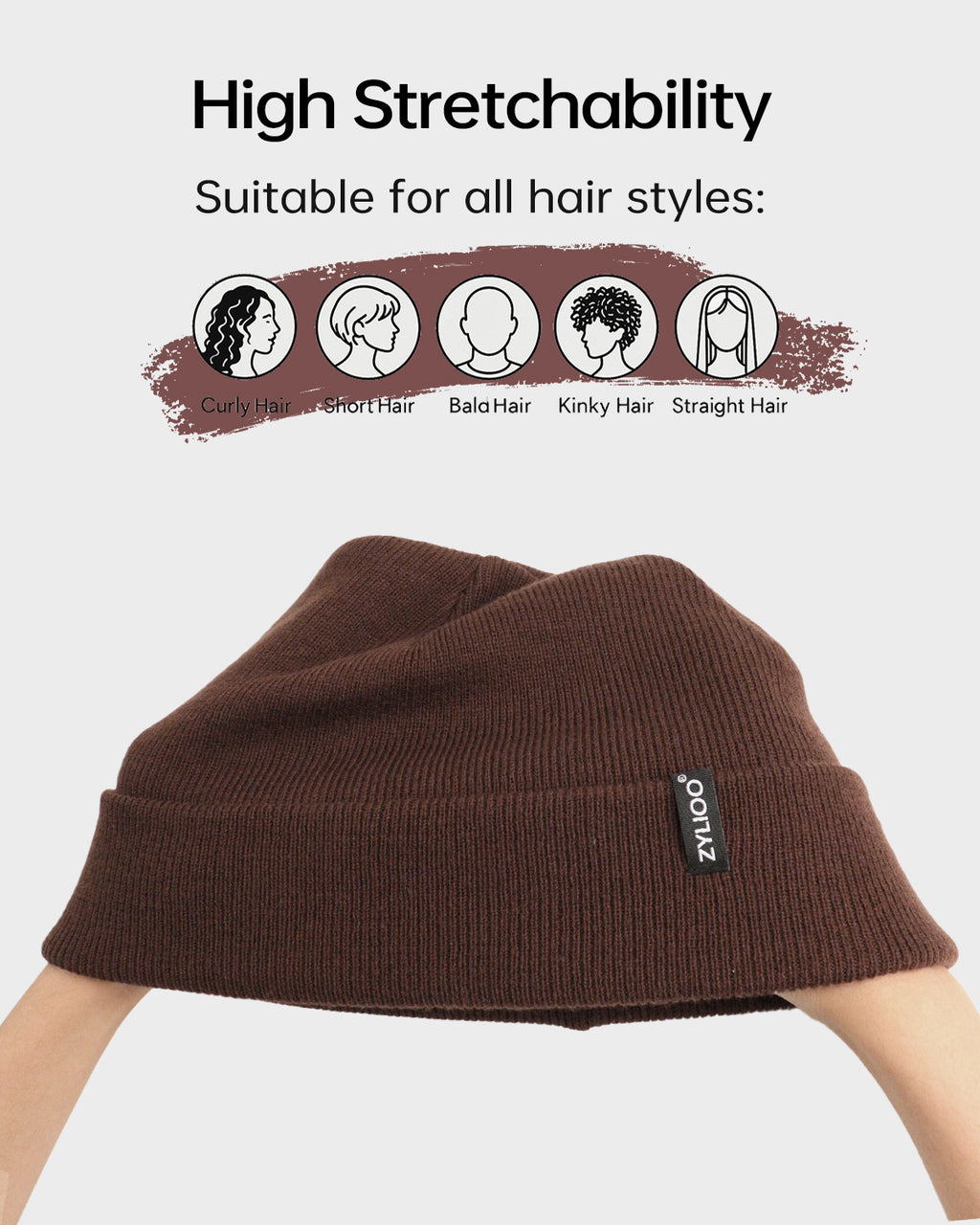 Fine Knit Beanie Hats for Big Heads