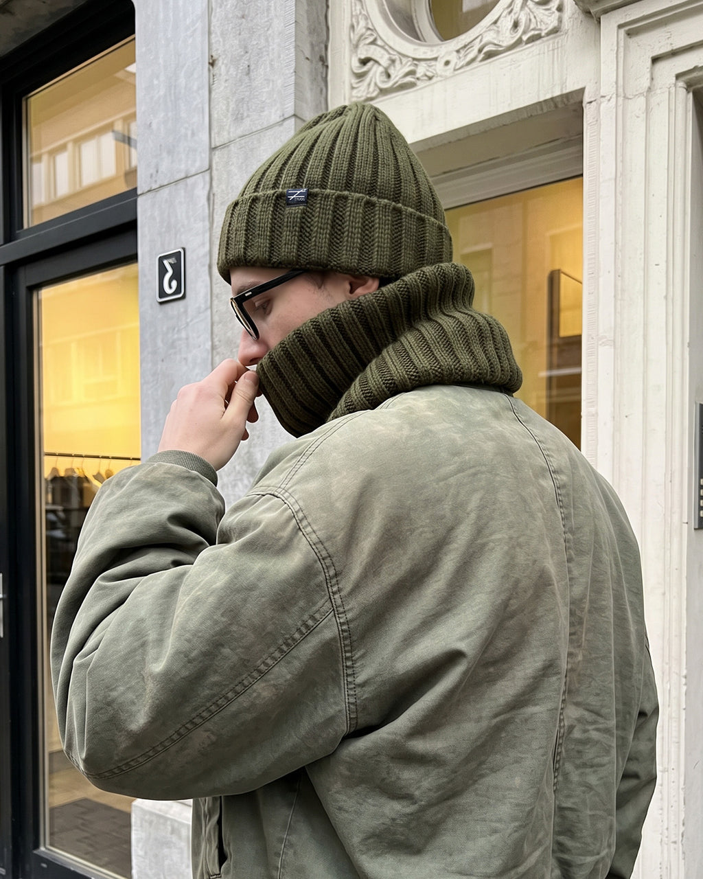 Cable Knit Beanie for Big Heads