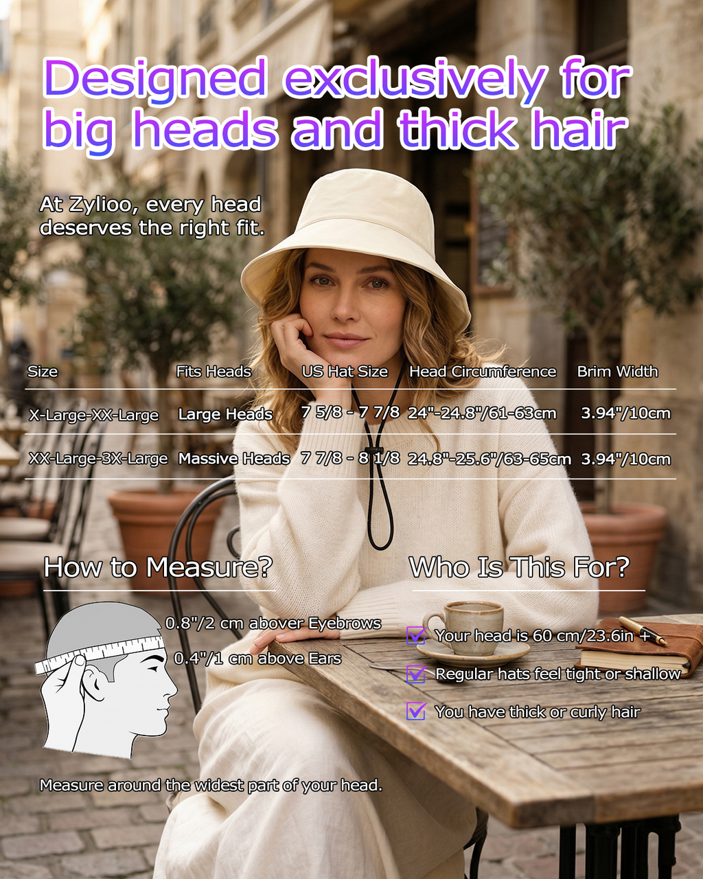 Cooling Wide Brim Sun Hat for Big Heads