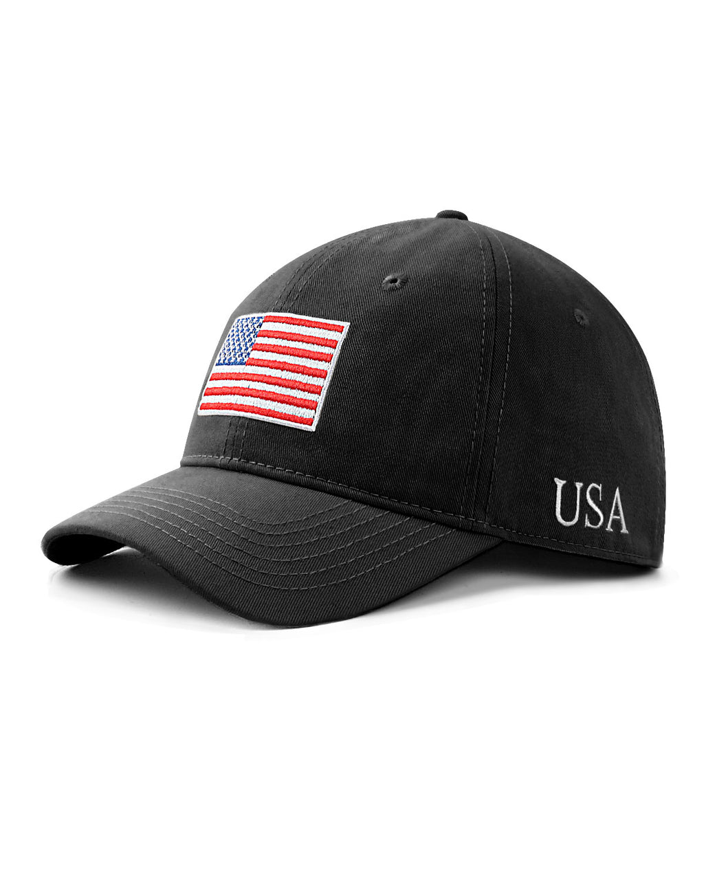 USA Flag Cotton Baseball Cap for Big Heads
