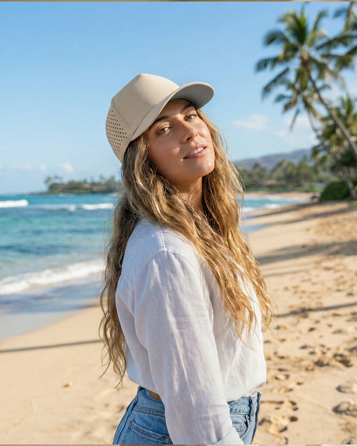 5-Panel Laser Cut Cap for Big Heads
