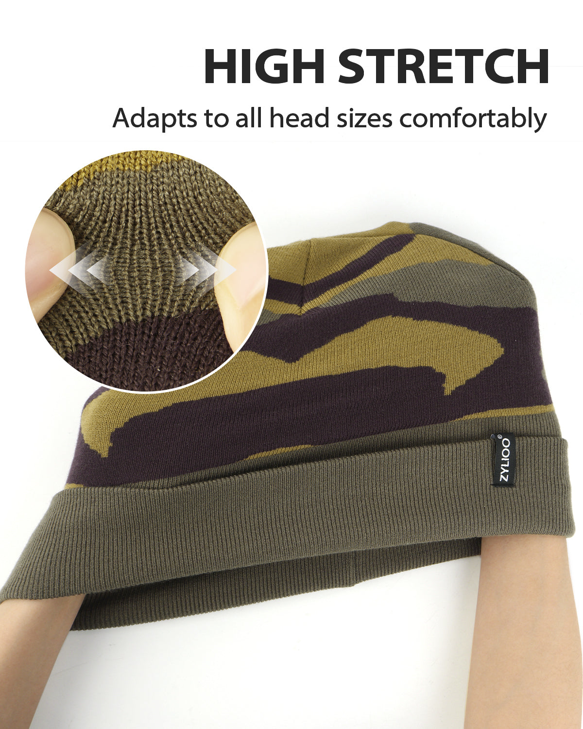 Fine Knit Beanie Hats for Big Heads