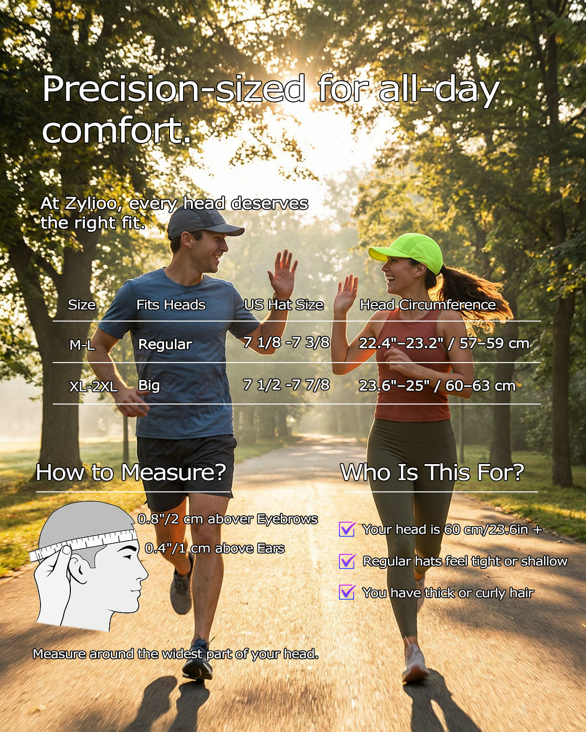 Folding Running Cap for Big Heads