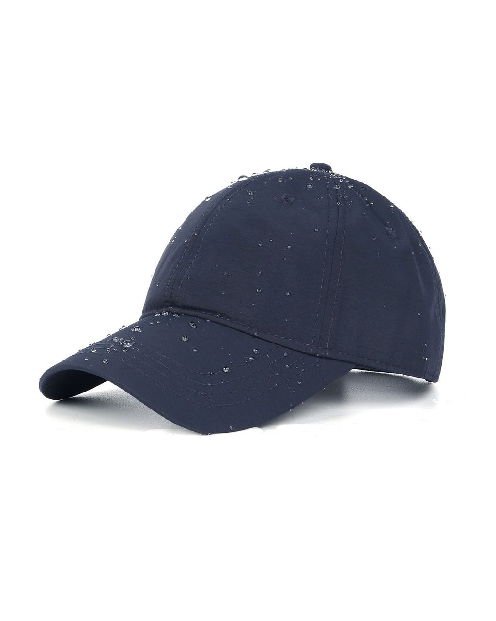 Navy blue quick-dry baseball cap for big heads XXL - front view - Zylioo