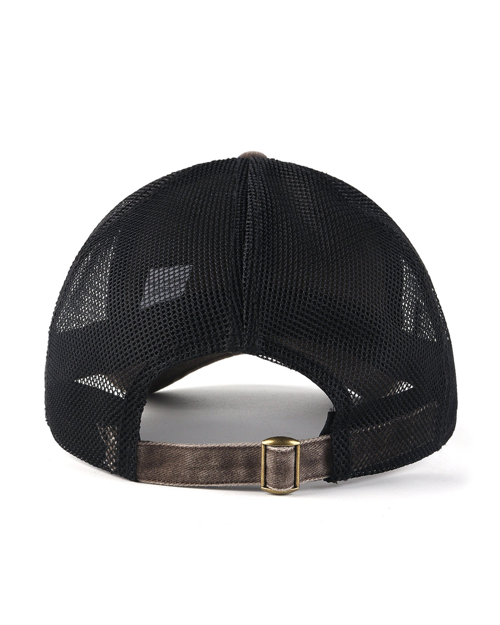  Coffee cooling mesh washed trucker hat for big heads - back view