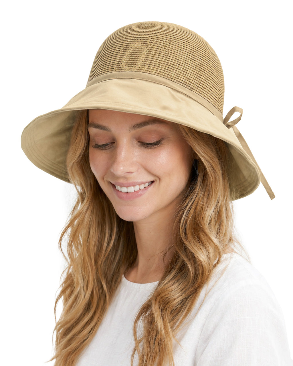 XL Wide Brim Straw Sun Hat for Big Heads