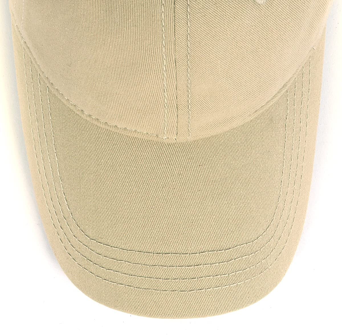 Long Brim Cotton Baseball Cap for Big Heads