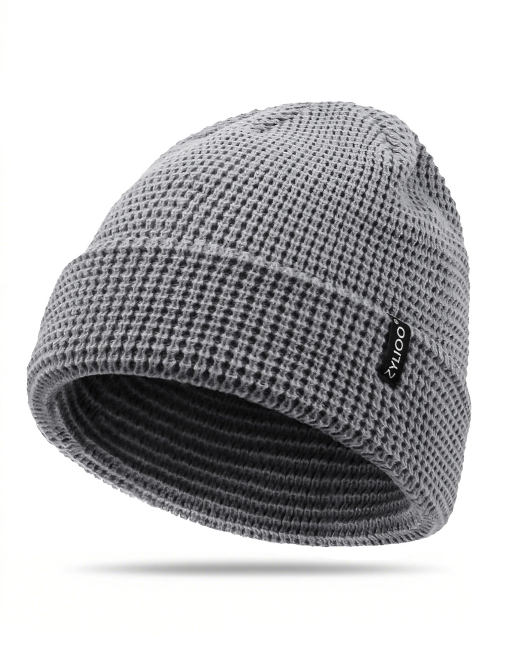 Waffle Knit Beanie for Big Heads