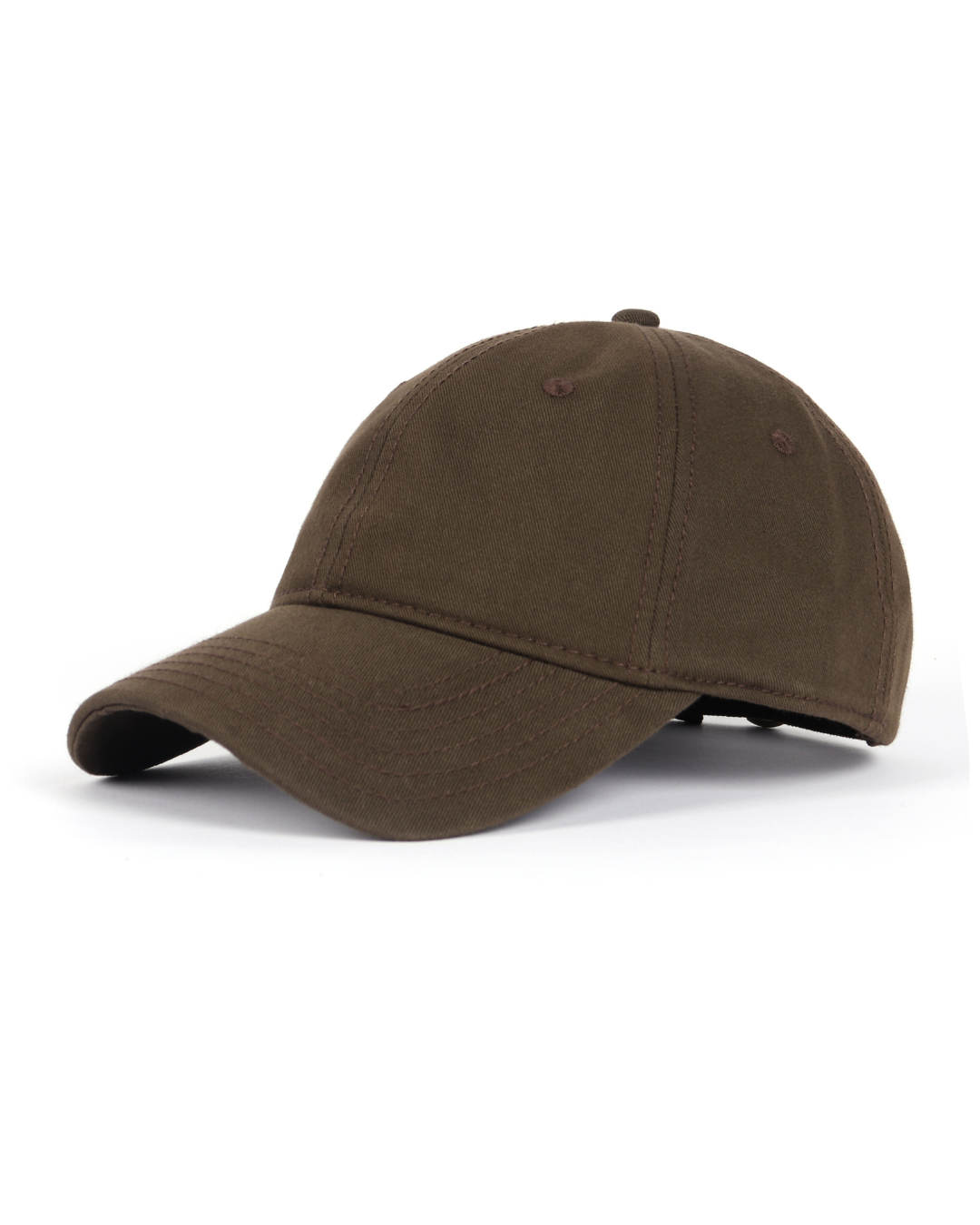 Coffee brown cotton baseball cap for big heads XXL