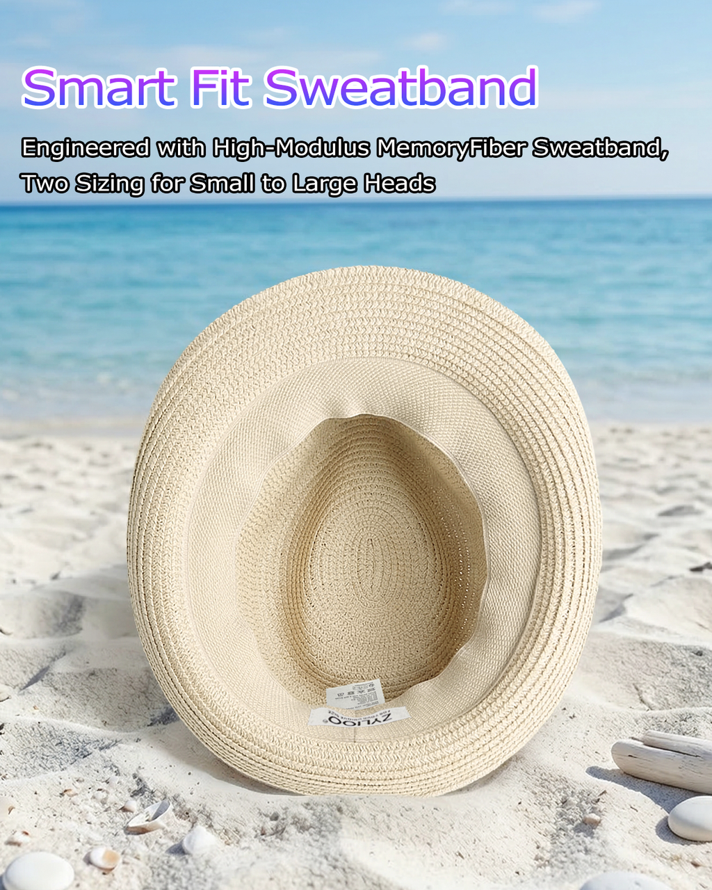 2XL Straw Trilby Hat for Big Heads