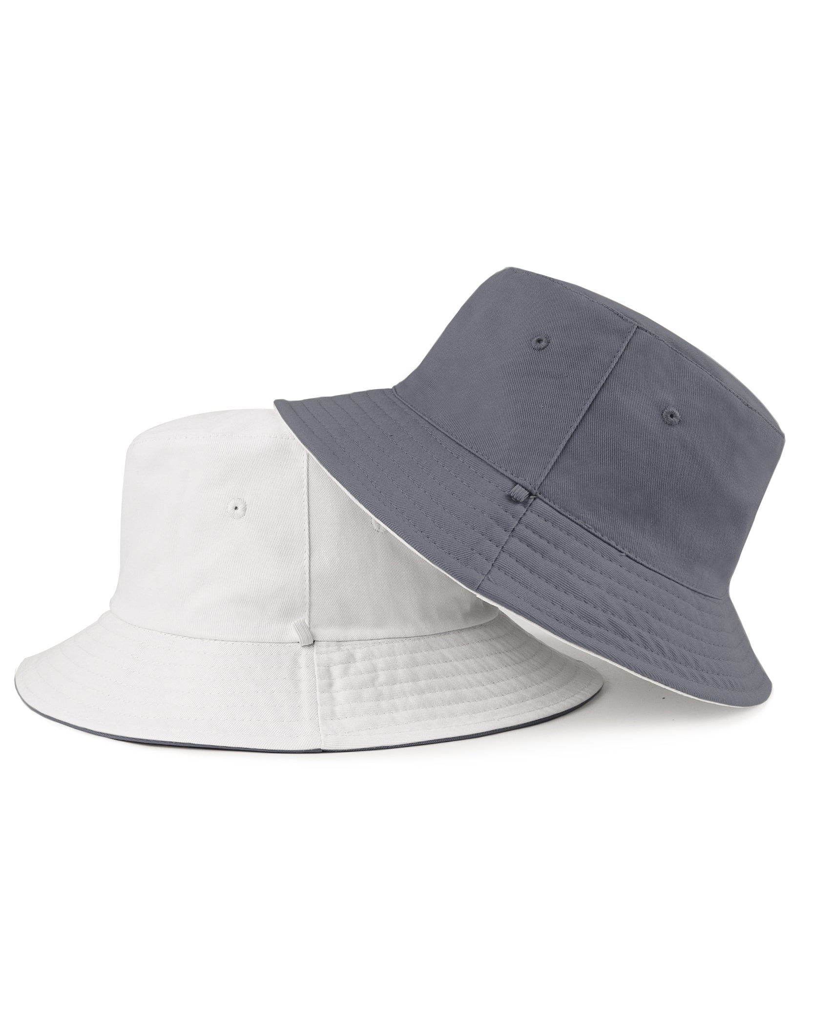 Gorro de pescador de algodón reversible para cabezas grandes