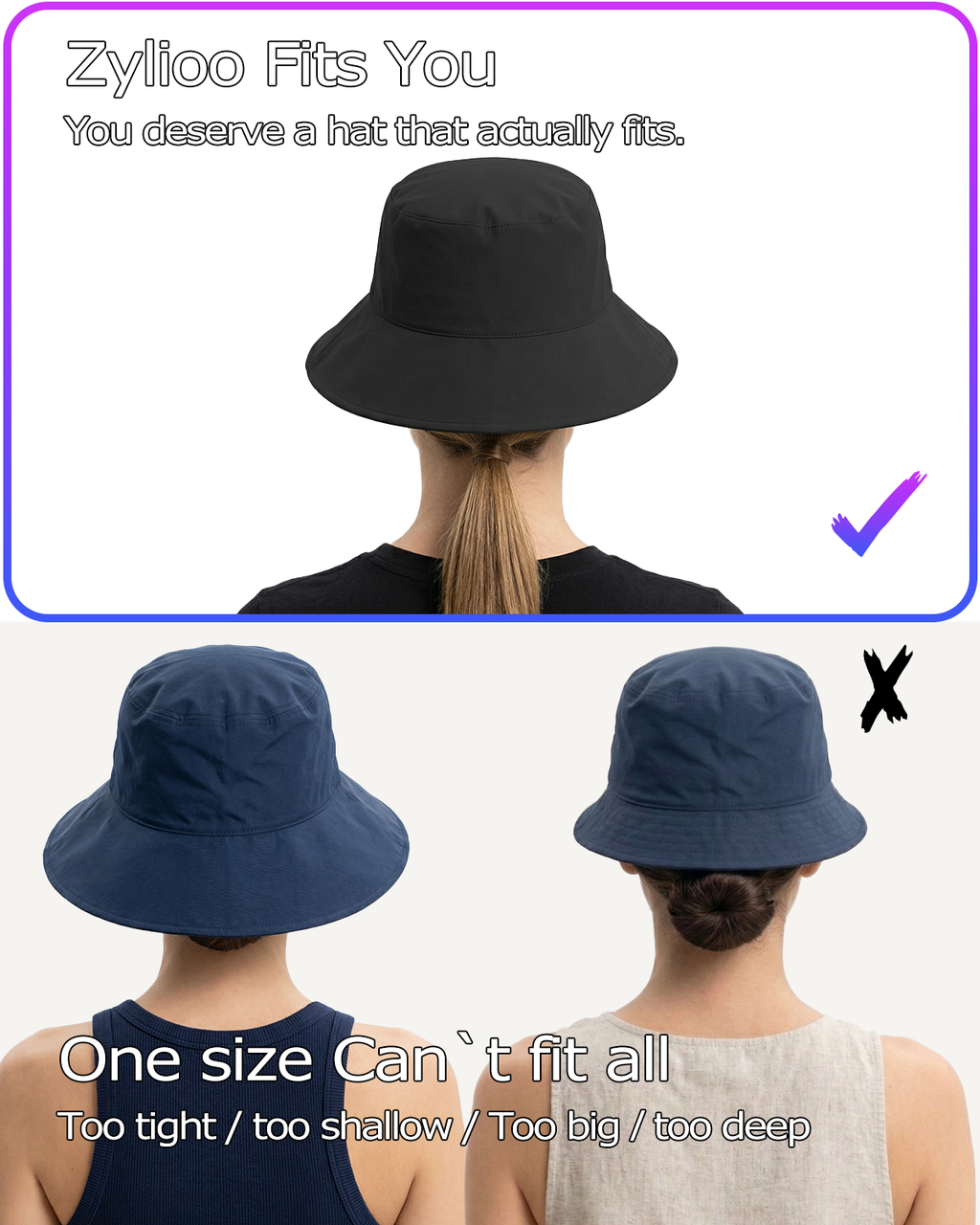 Cooling Wide Brim Sun Hat for Big Heads