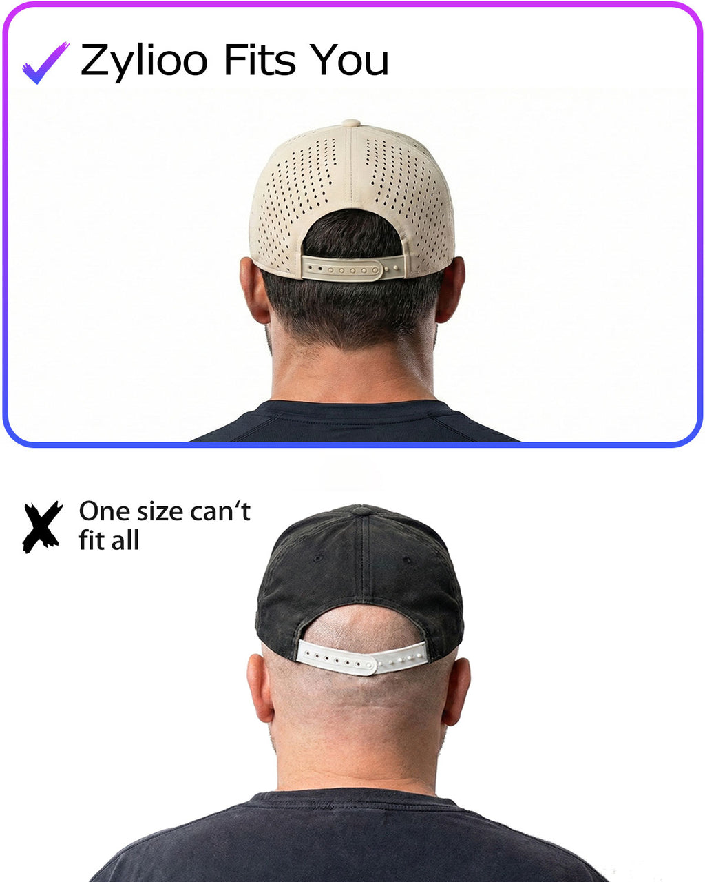 5-Panel Laser Cut Cap for Big Heads