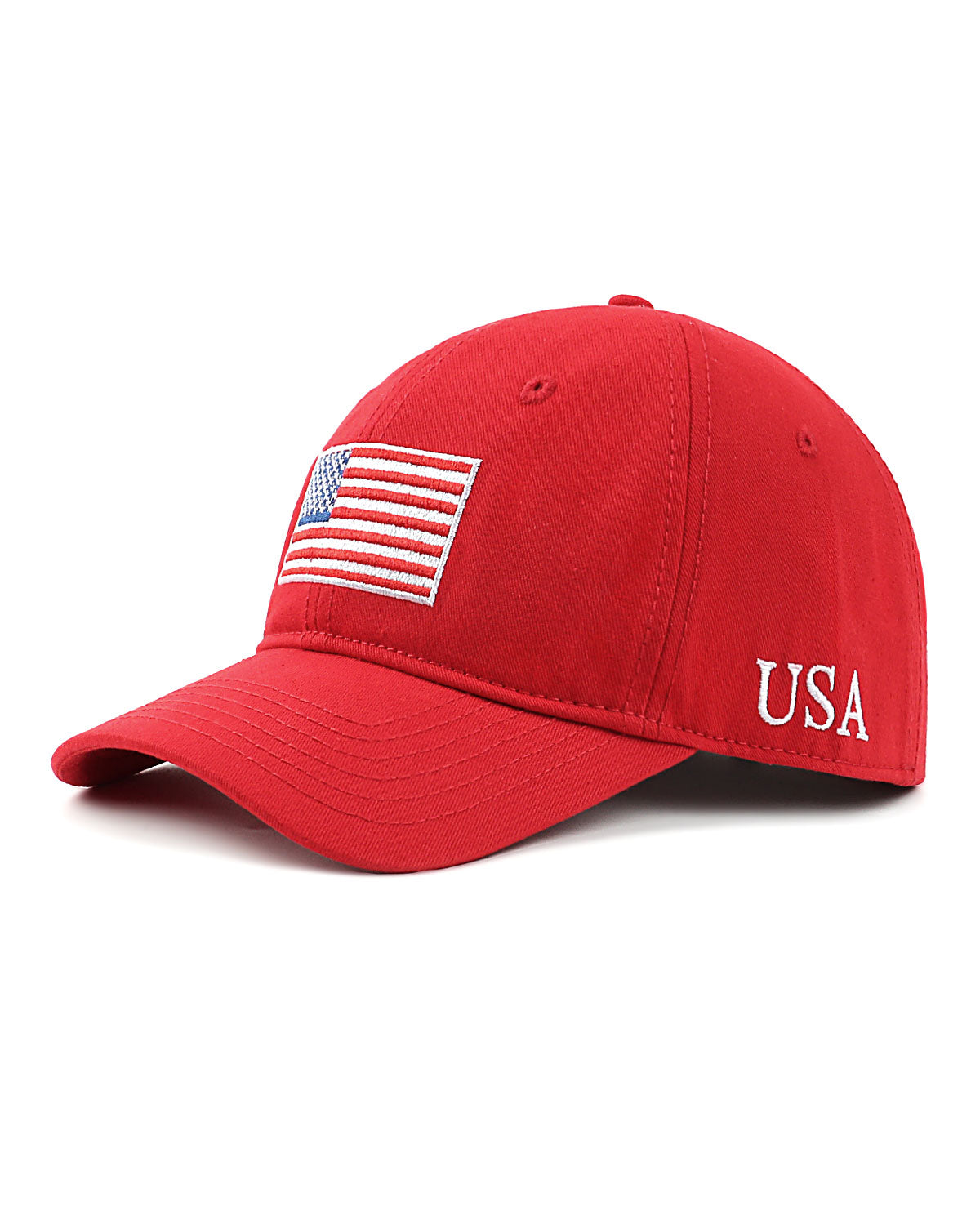 USA Flag Cotton Baseball Cap for Big Heads