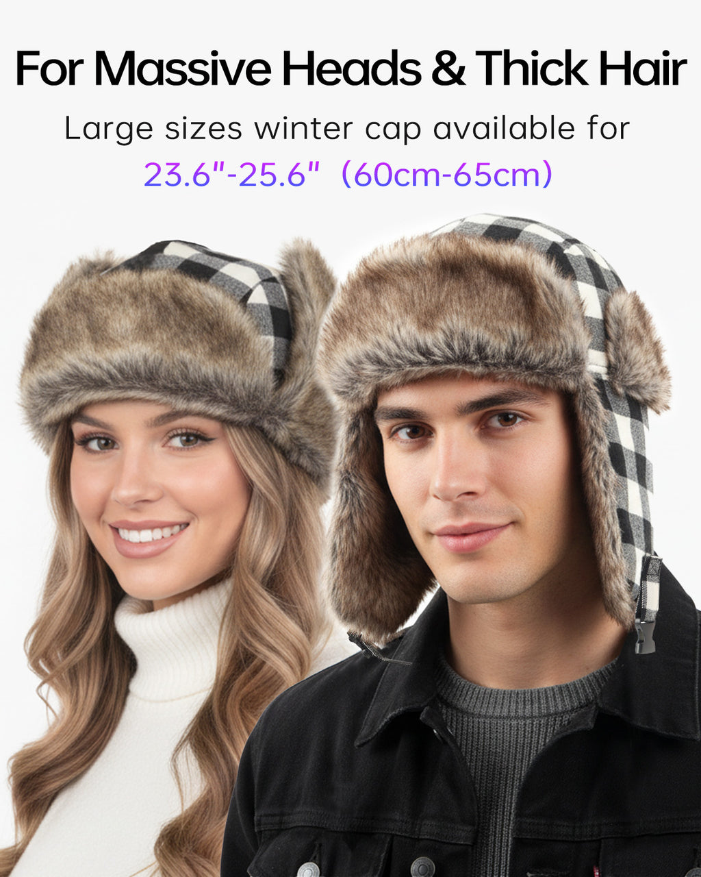Oversize Winter Trapper Hat - Zylioo