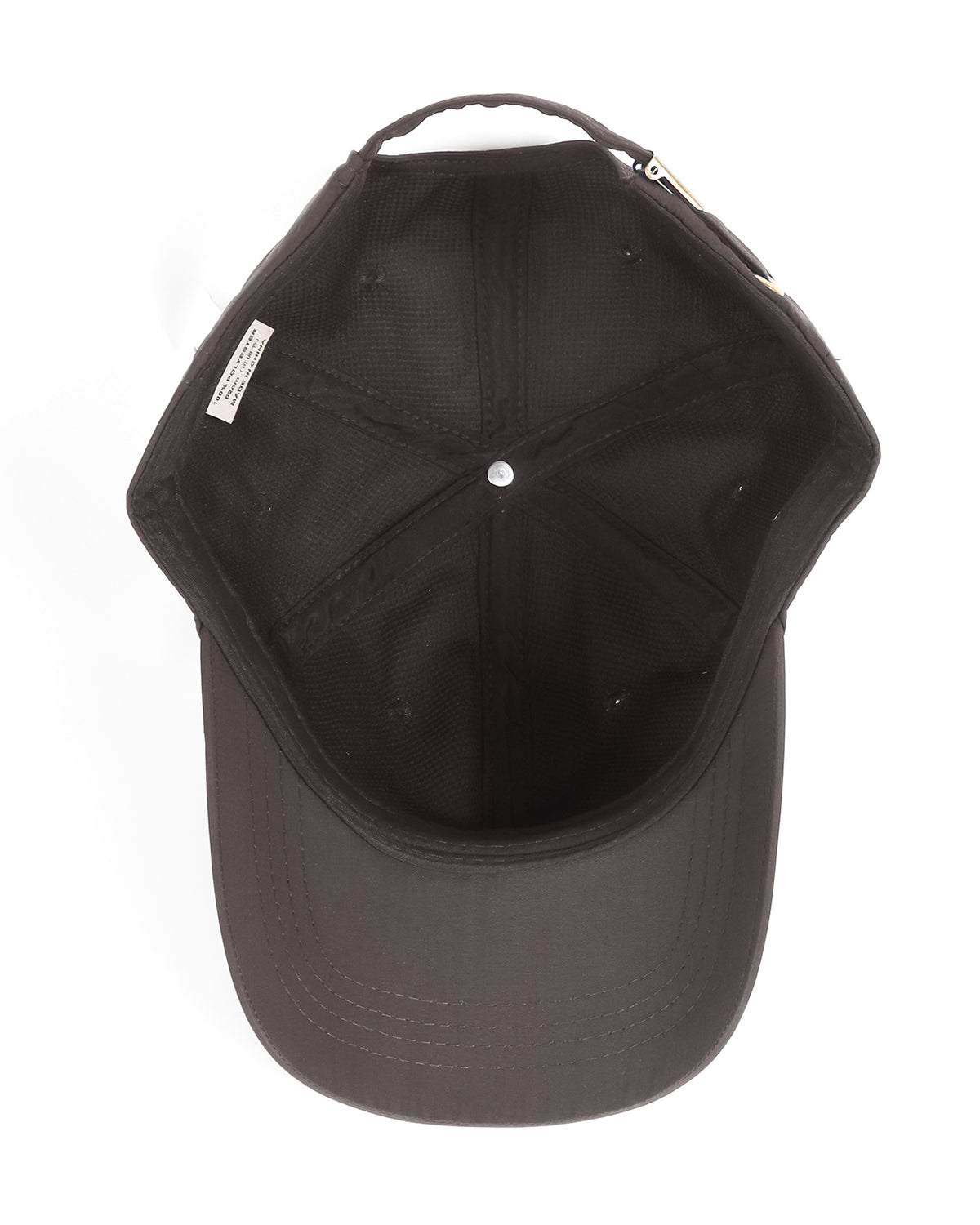 Coffee quick-dry baseball cap for big heads - interior sweatband detail
