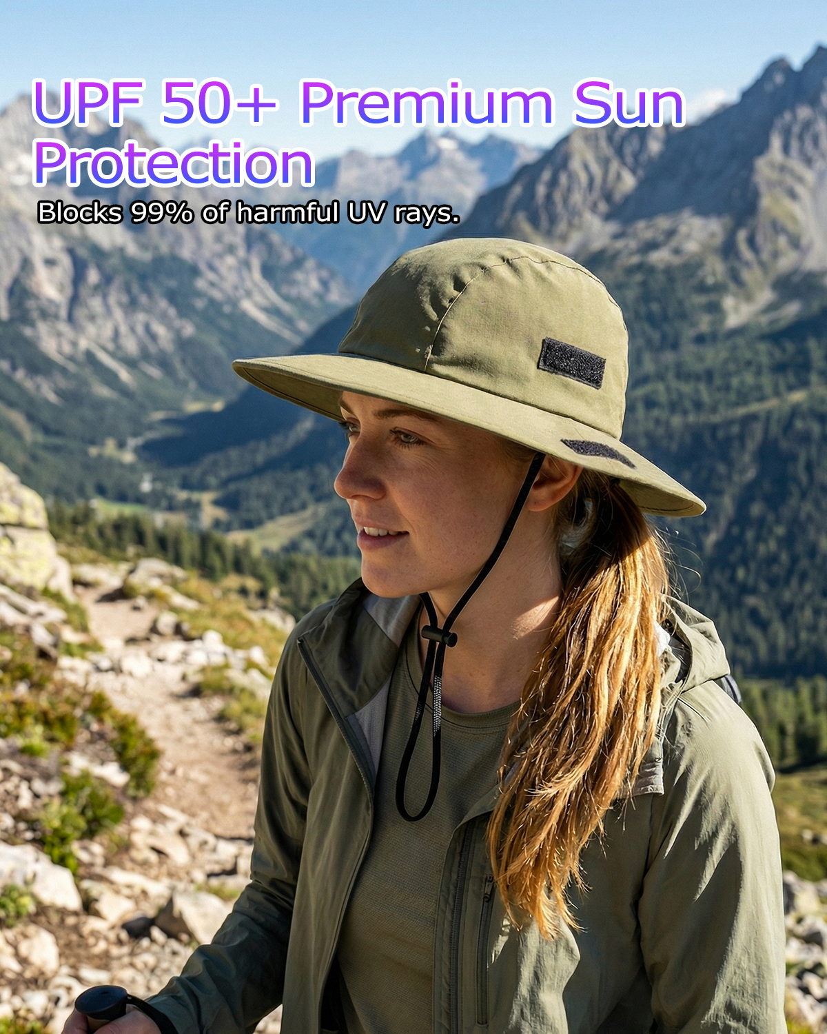 Water-Resistant Boonie Hat for Big Heads