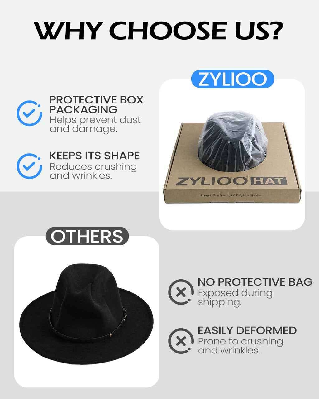 Felt Fedora Panama for Big Heads