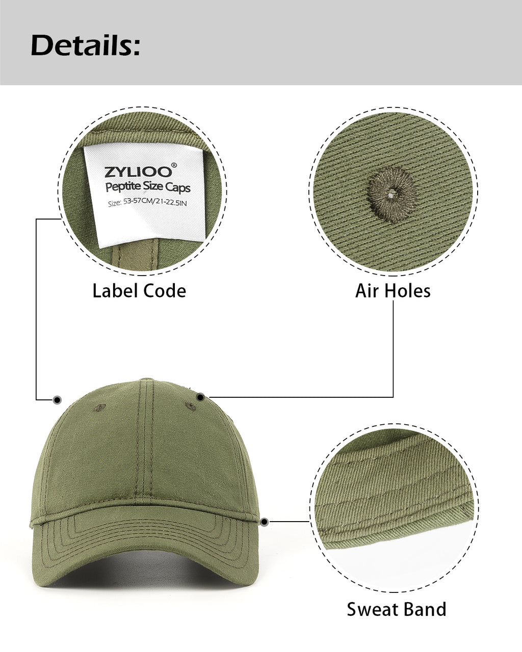 Small-Fit Baseball Cap - Zylioo