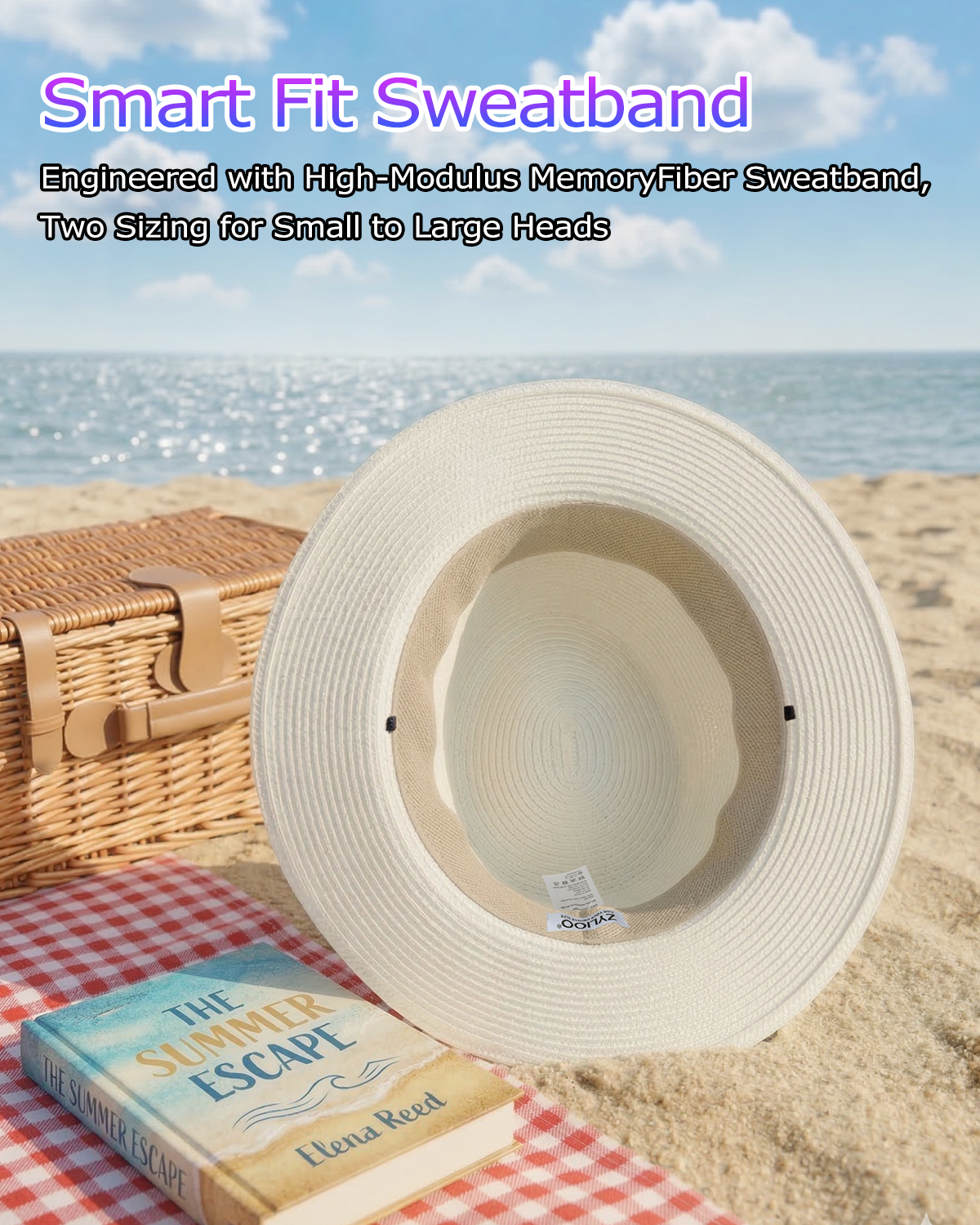 2XL Straw Panama Hat for Big Heads