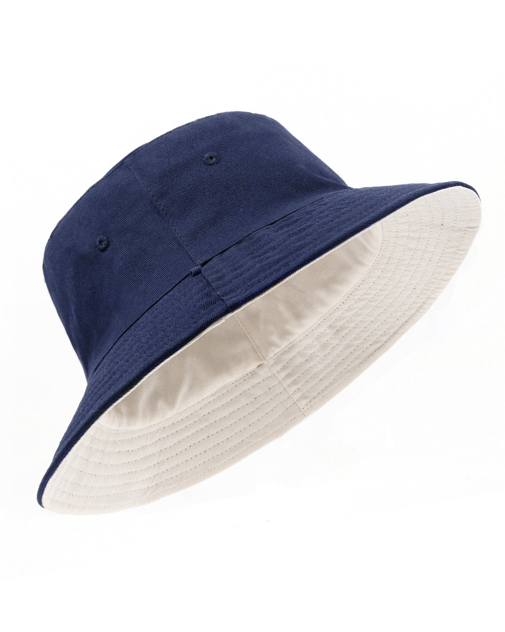 Gorro de pescador de algodón reversible para cabezas grandes